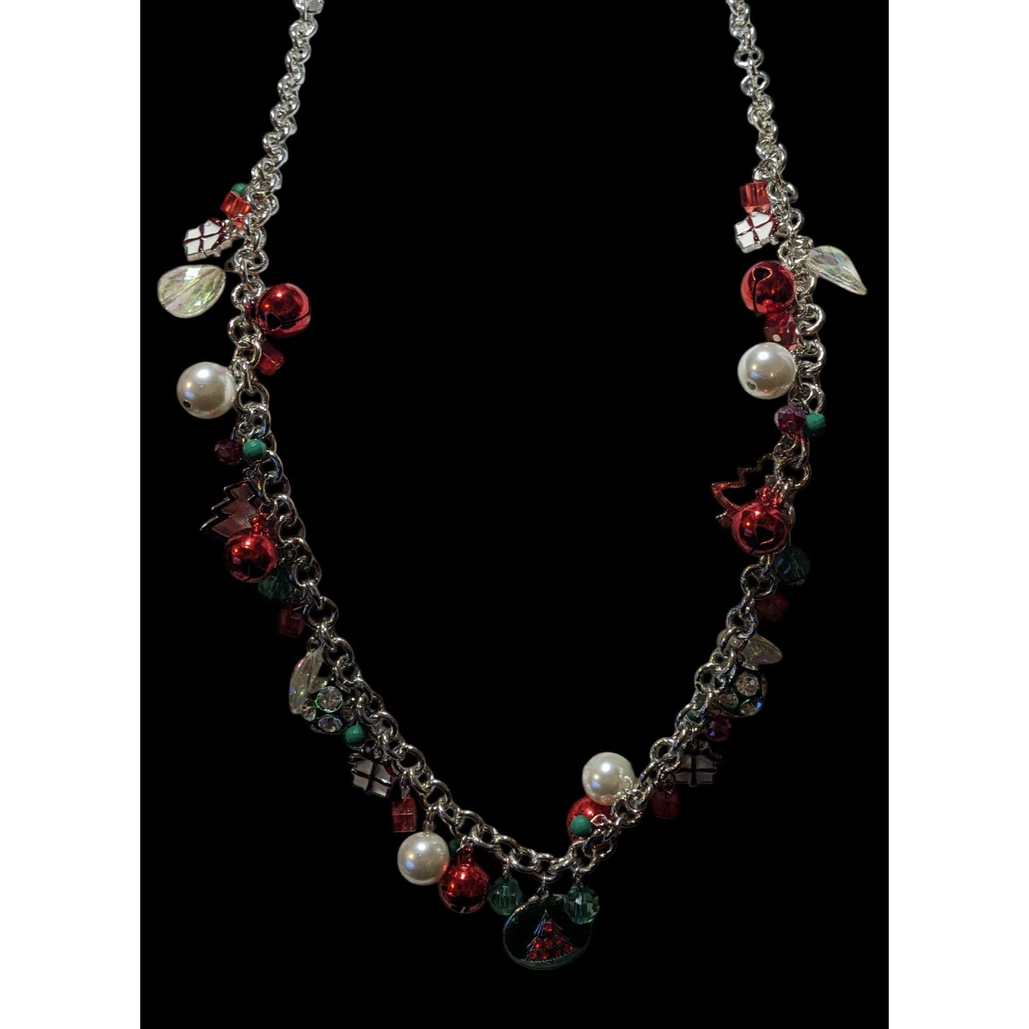 Other Vintage Christmas Holiday Charm Necklace Size ONE SIZE - 3 Thumbnail