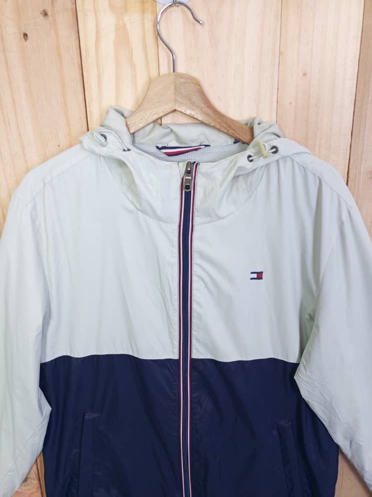 Designer × Tommy Hilfiger Tommy Hilfiger Men's Windbreaker Jacket Hooded Size US XL / EU 56 / 4 - 2 Thumbnail