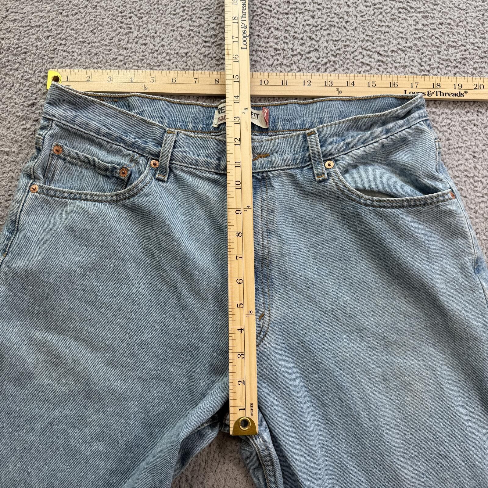 Levi's Vintage Y2K Levis 550 Relaxed Fit Baggy Light Wash Jeans 36 Size US 36 / EU 52 - 3 Thumbnail