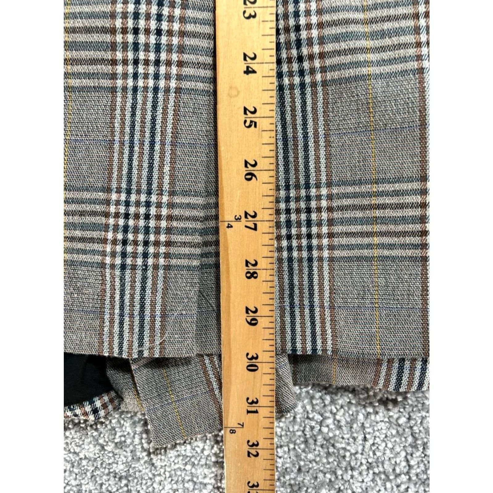 Madewell Madewell Caldwell Double Breasted Blazer 3X Gray Plaid Oversized Womens Size XXL / US 16-18 / IT 52-54 - 7 Thumbnail