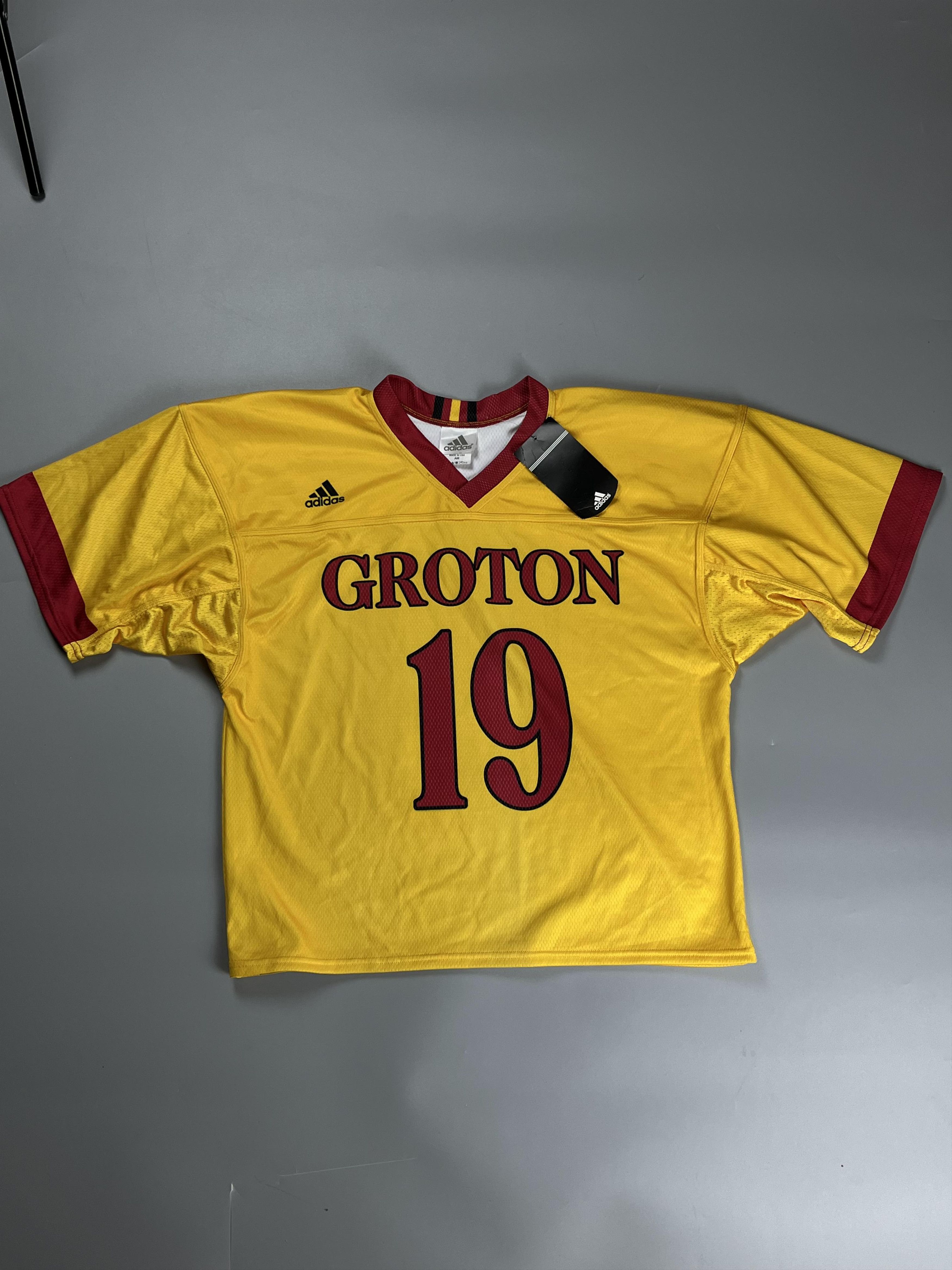 Adidas × Jerzees Rare GROTON Adidas 90s Simple 19 Jersey Size US L / EU 52-54 / 3 - 1 Thumbnail