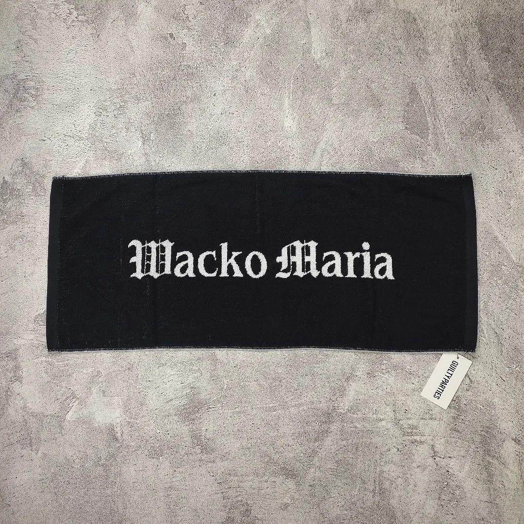 image of Wacko Maria Face Towel Black, Men's