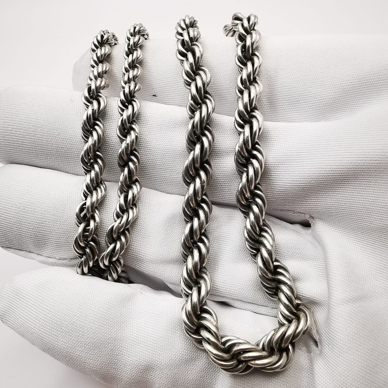 Vintage Vintage Statement 925 Sterling Silver Jewelry Chain 58,6 g Size ONE SIZE - 7 Thumbnail