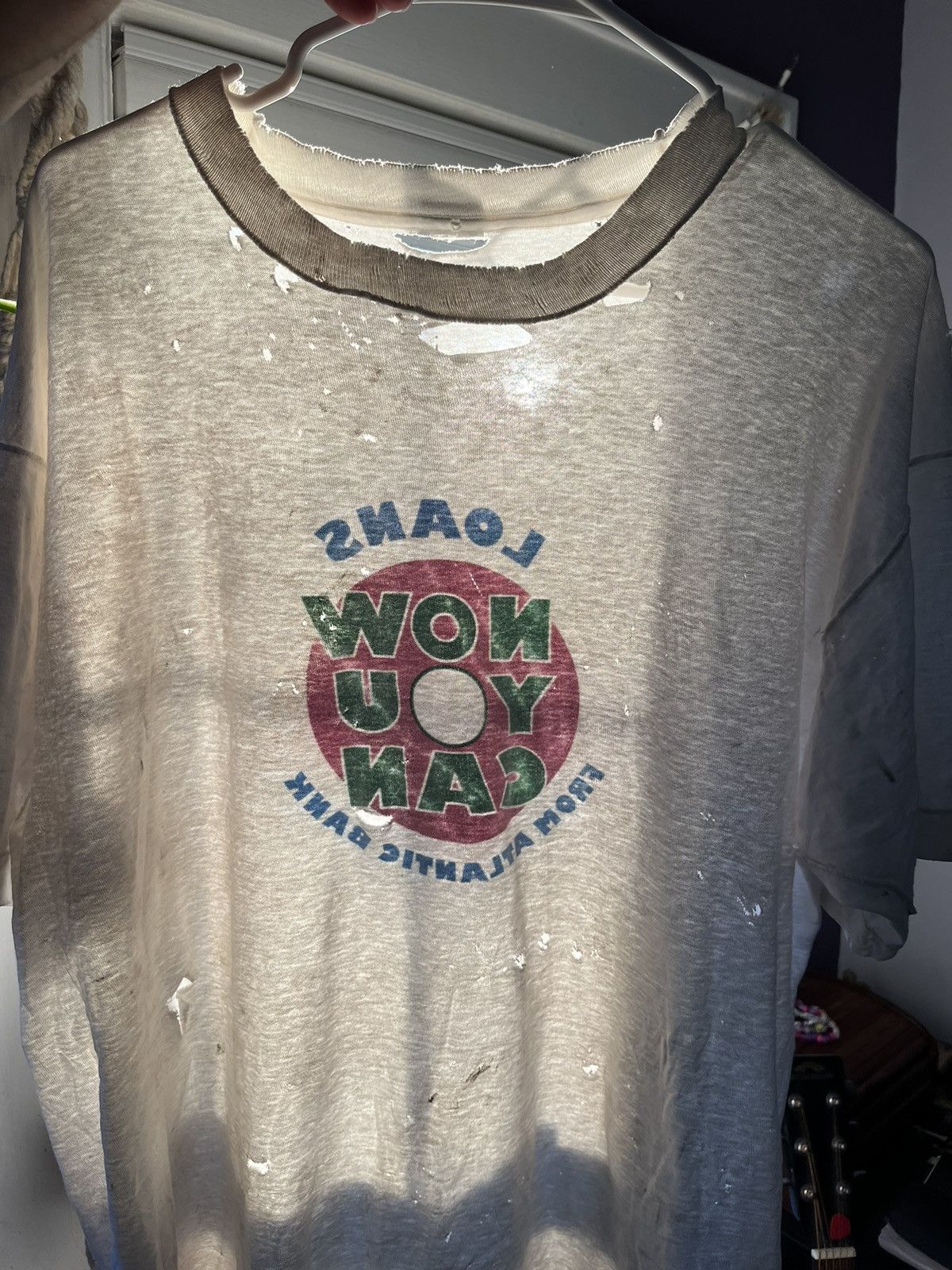 Unsound Rags “Place Beyond The Pines” Distressed Single Stitch White Tee Size US XL / EU 56 / 4 - 19 Thumbnail