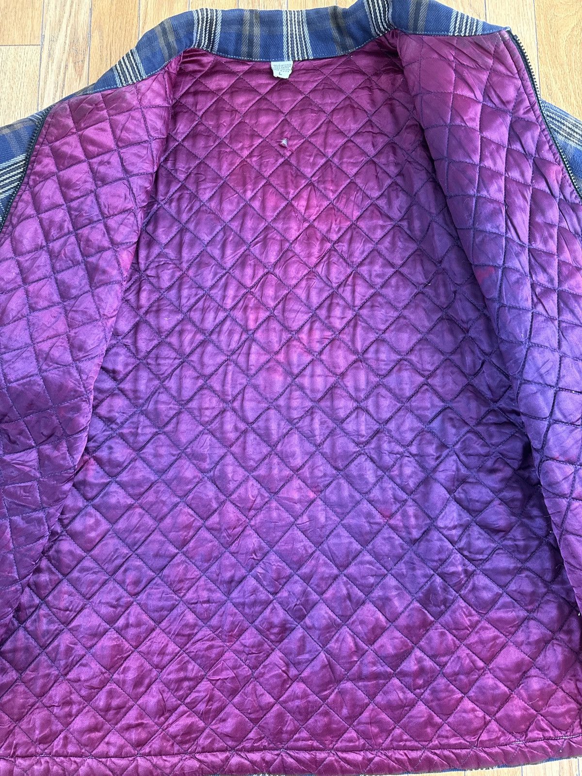 Vintage Vintage quilt lined plaid jacket Size US L / EU 52-54 / 3 - 4 Thumbnail