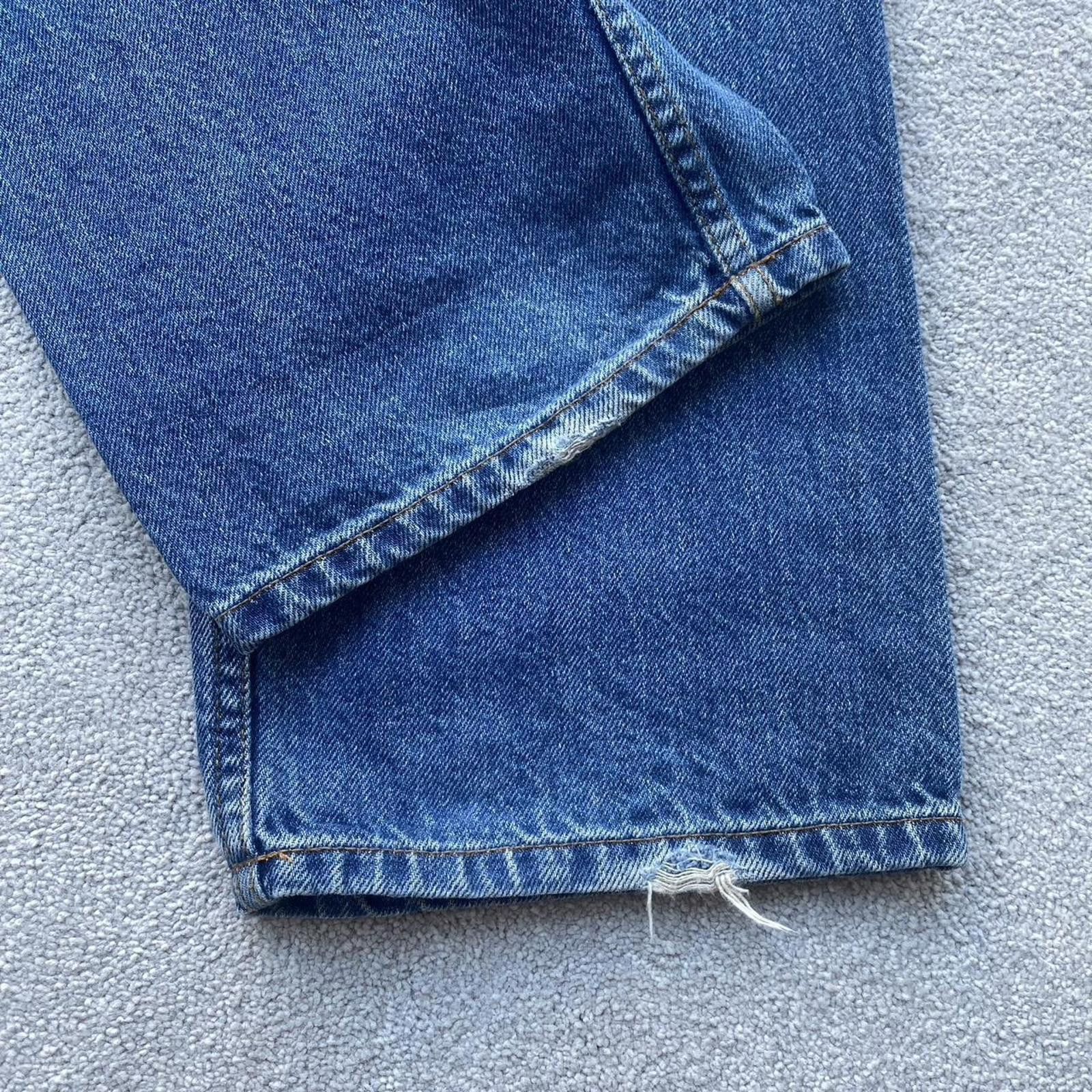 Our Legacy Our Legacy Regular Fit Denim Jeans With Woven Patch Size US 33 - 5 Thumbnail