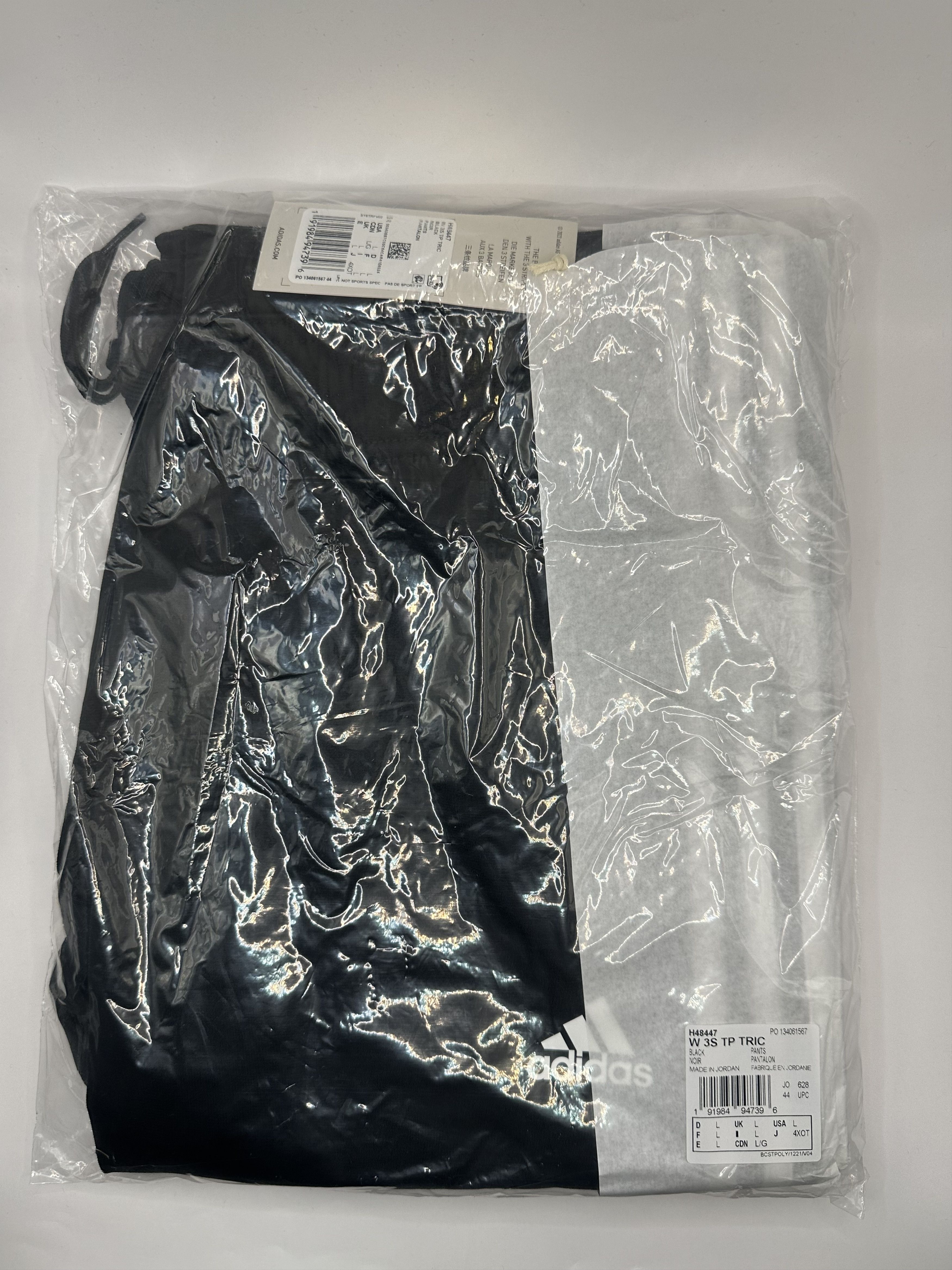 Adidas Adidas Essentials Slim Tapered 3-Stripes Track Pants size L Size 33" - 3 Thumbnail
