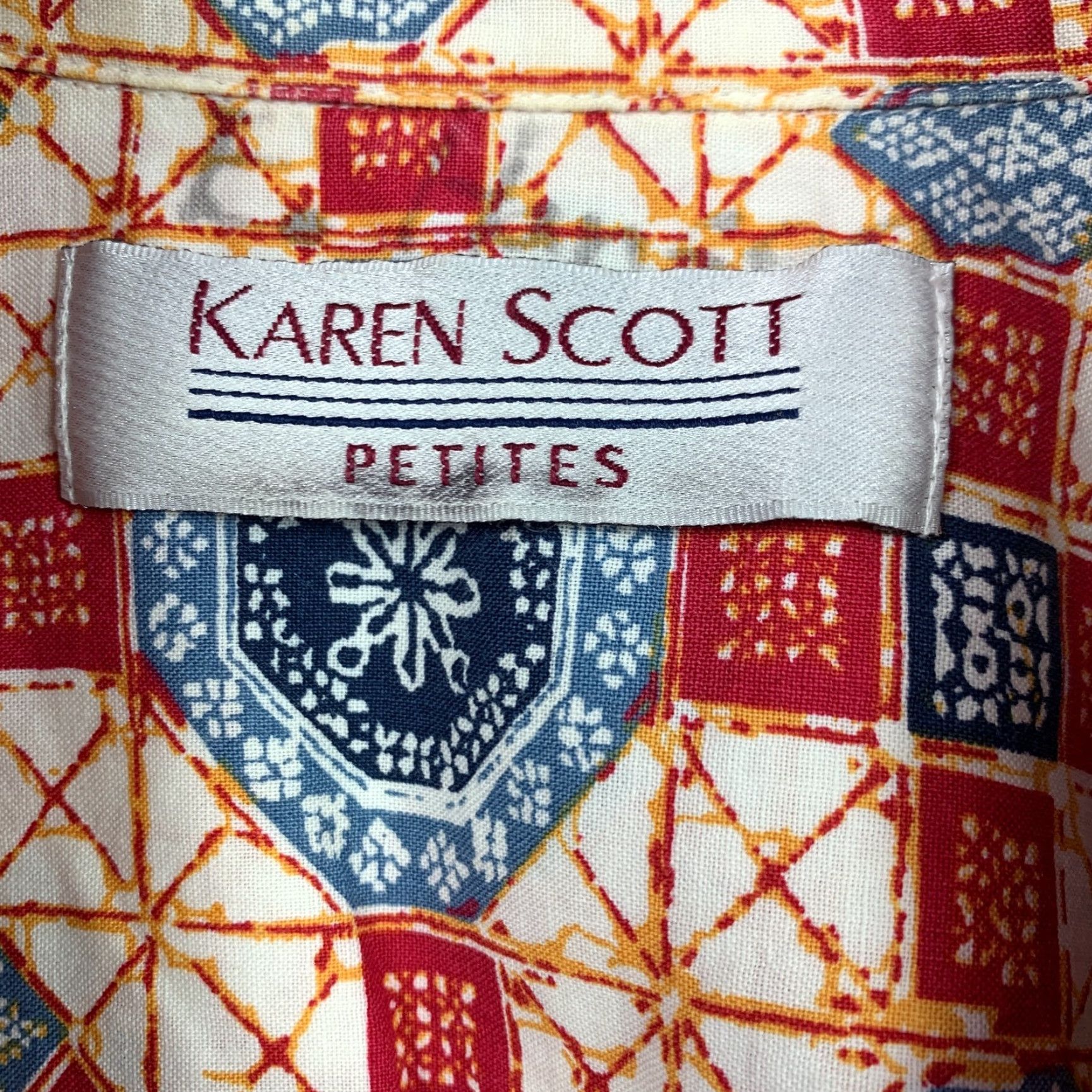 Vintage VINTAGE Karen Scott Camp Shirt Short Sleeve PS Petite Small Shirt Women Size S / US 4 / IT 40 - 3 Thumbnail
