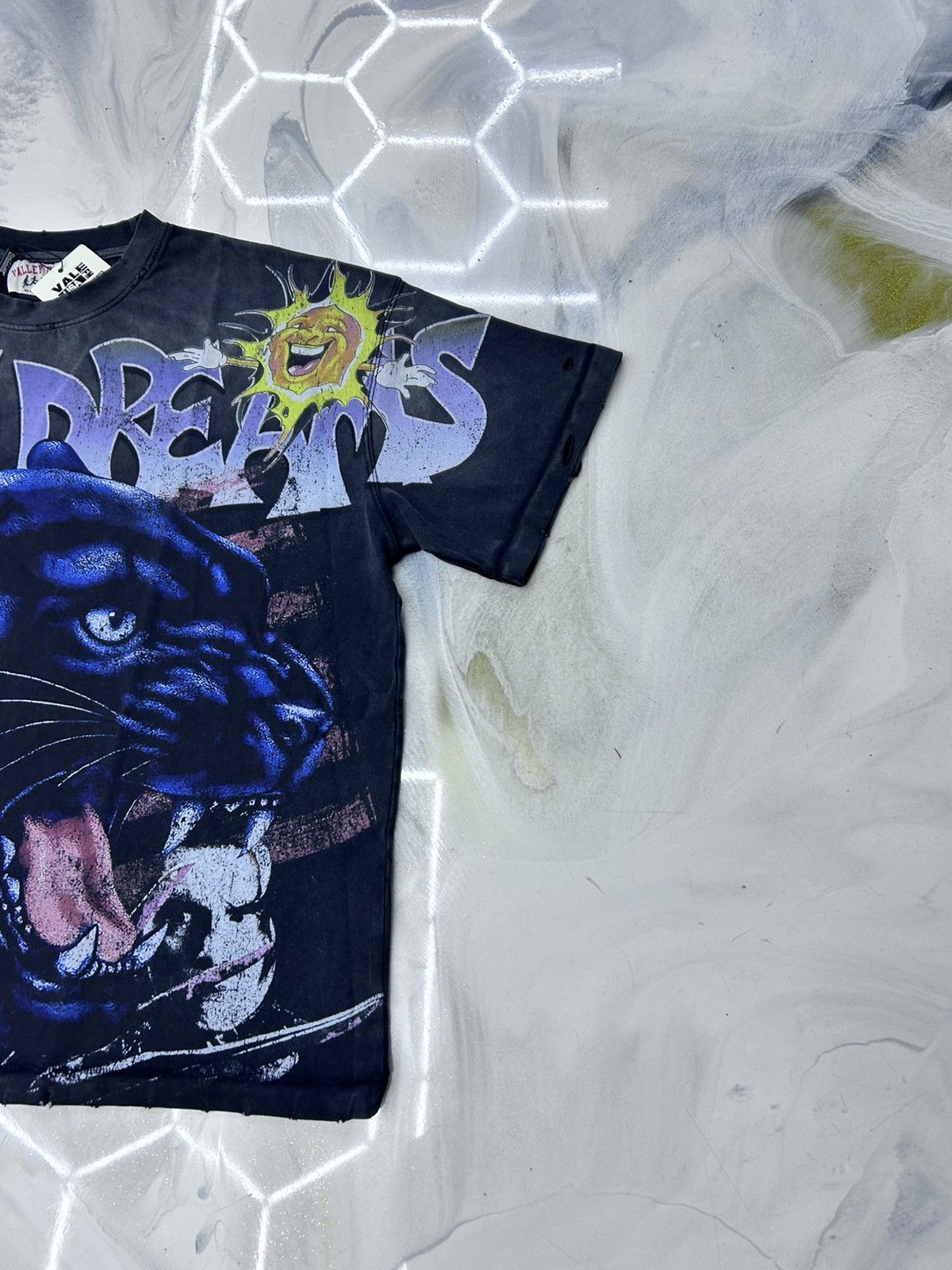 Vale Vale Fury Panther Big Tee Black Blue Yellow Size L Size US L / EU 52-54 / 3 - 4 Thumbnail