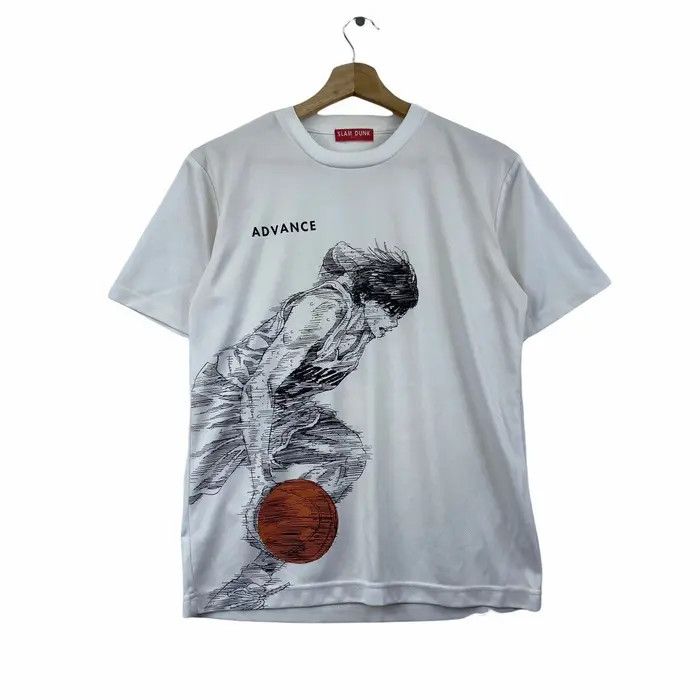 Vintage Vtg SLAM DUNK RUKAWA Kaede Anime Manga Tee Shirt Size US S / EU 44-46 / 1 - 1 Thumbnail