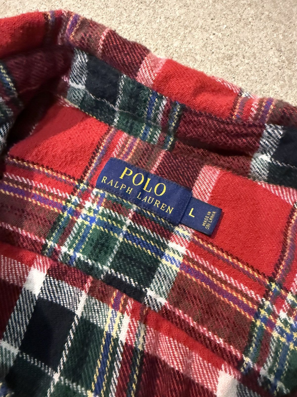 Polo Ralph Lauren Polo Ralph Lauren Plaid Flannel Shirt Red Green Size L Size US L / EU 52-54 / 3 - 3 Thumbnail
