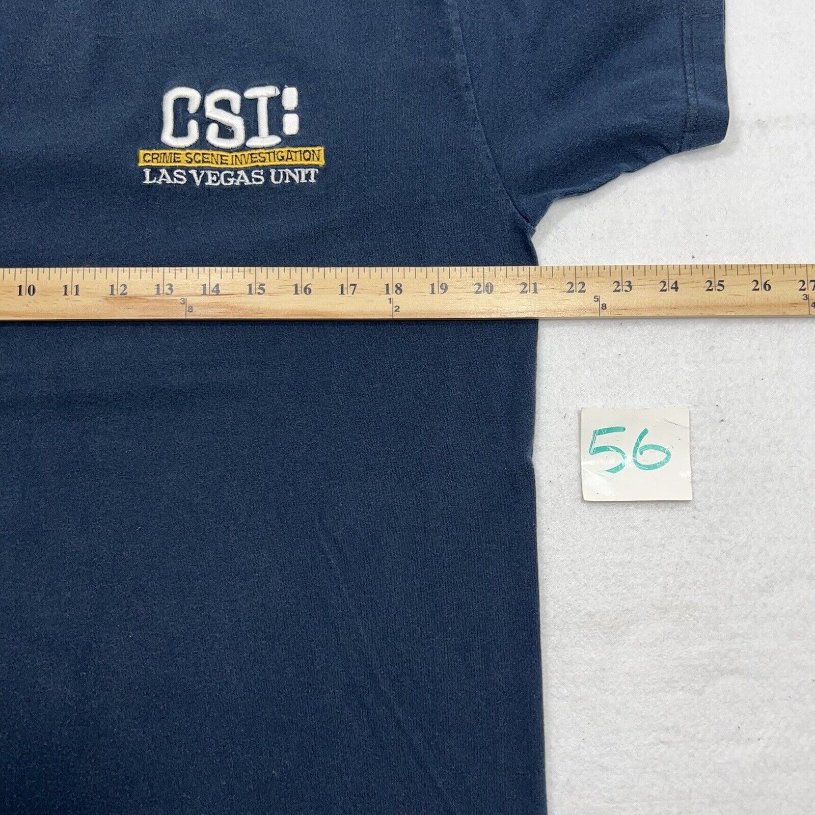 Alstyle Vintage AlStyle Large CSI Las Vegas Embroidered Blue T Shirt Size US L / EU 52-54 / 3 - 8 Thumbnail