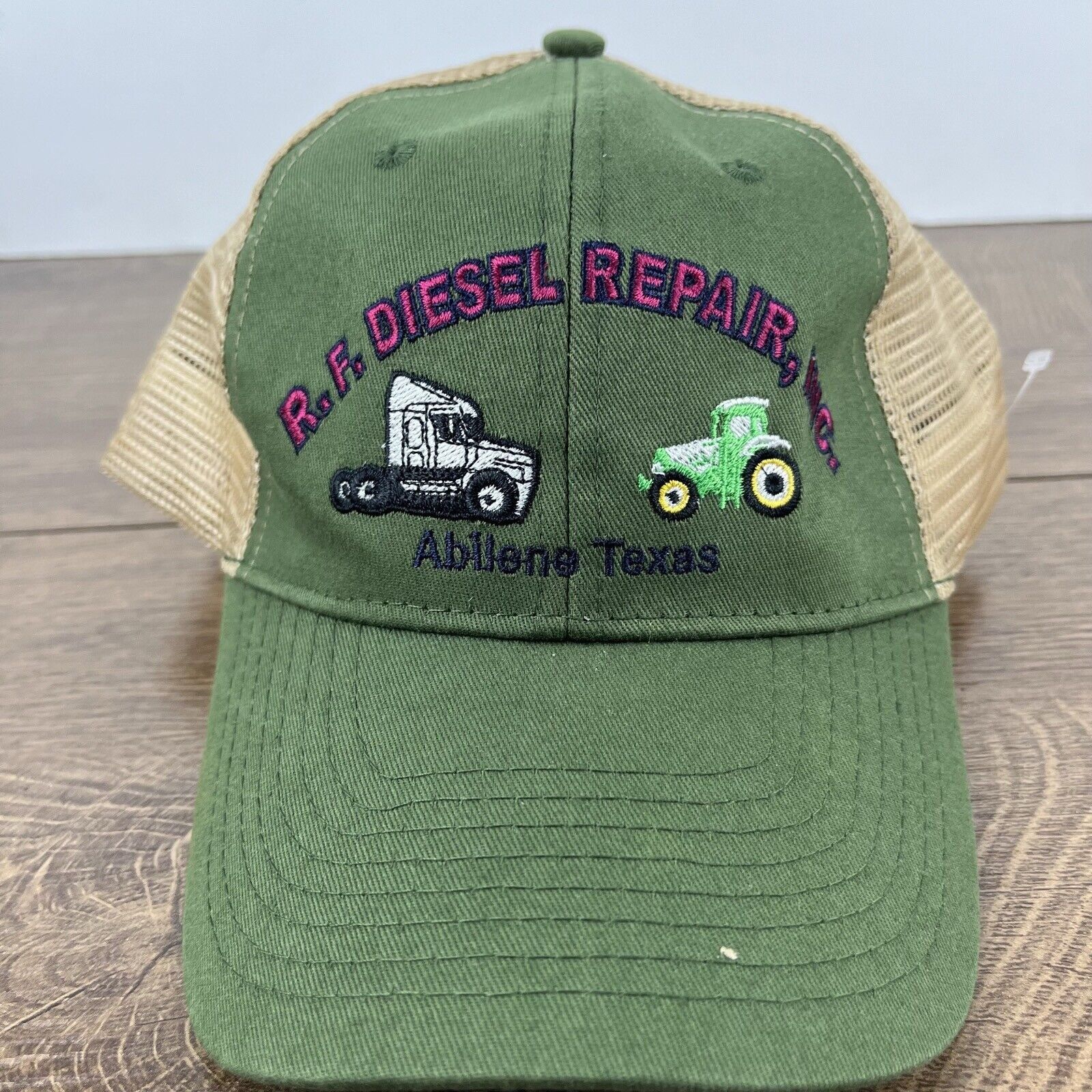 Other RF Diesel Repair Hat Abliene Texas Green Hat Adjustable Hat Size ONE SIZE - 5 Thumbnail