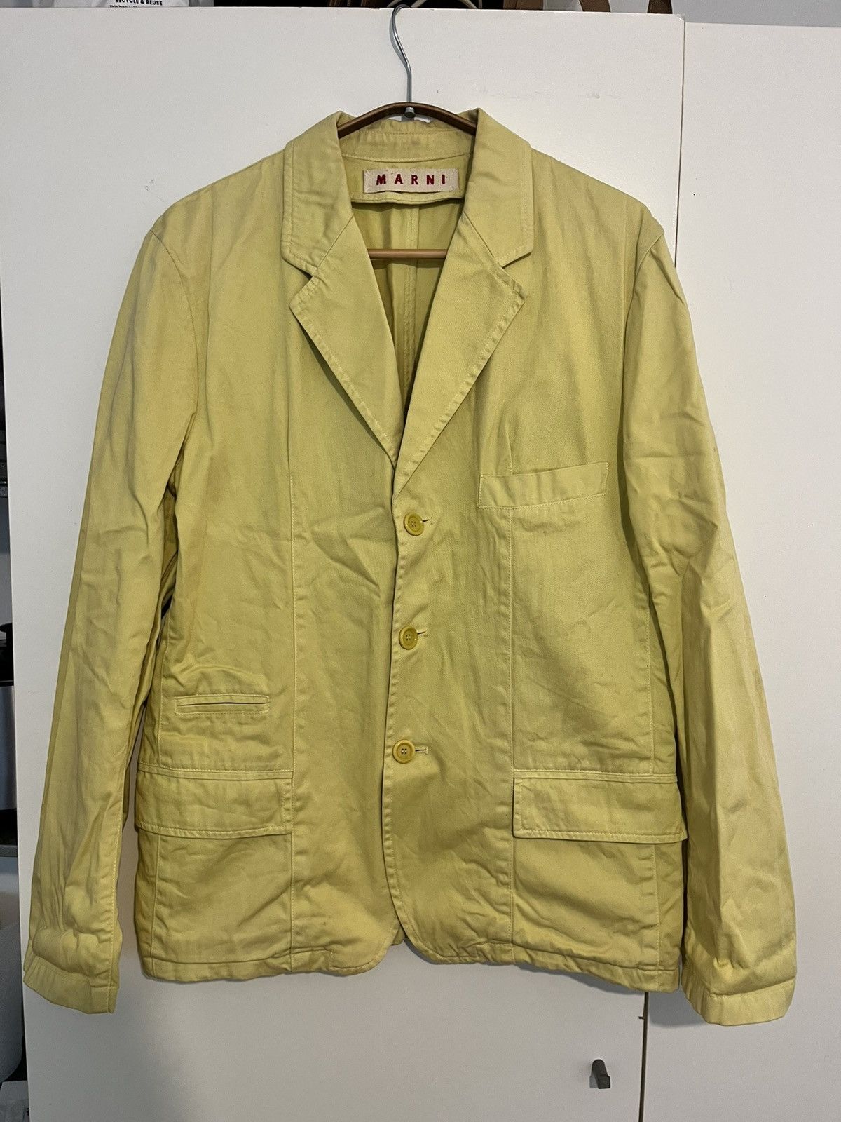 Marni Marni yellow cotton jacket Size US S / EU 44-46 / 1 - 1 Thumbnail