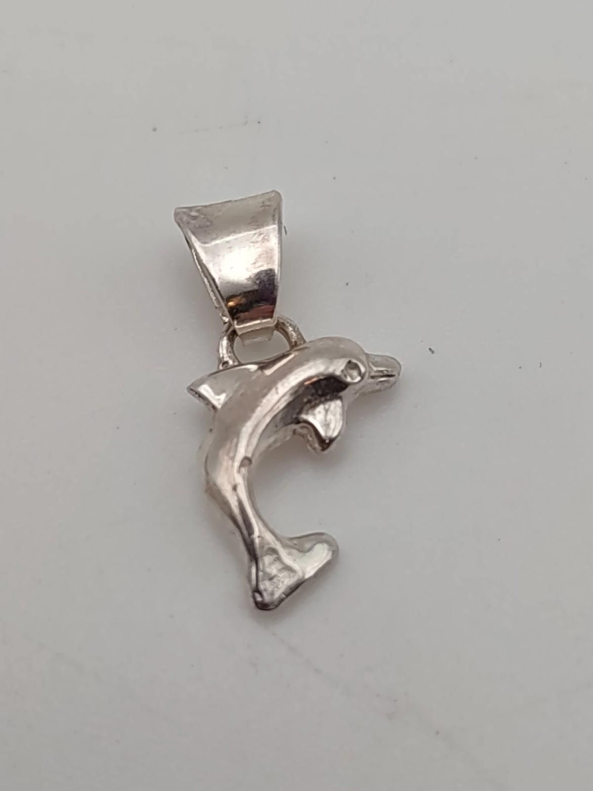 Other Sterling Silver Dolphin Pendant Charm Premex 925 Mexico Size ONE SIZE - 1 Thumbnail