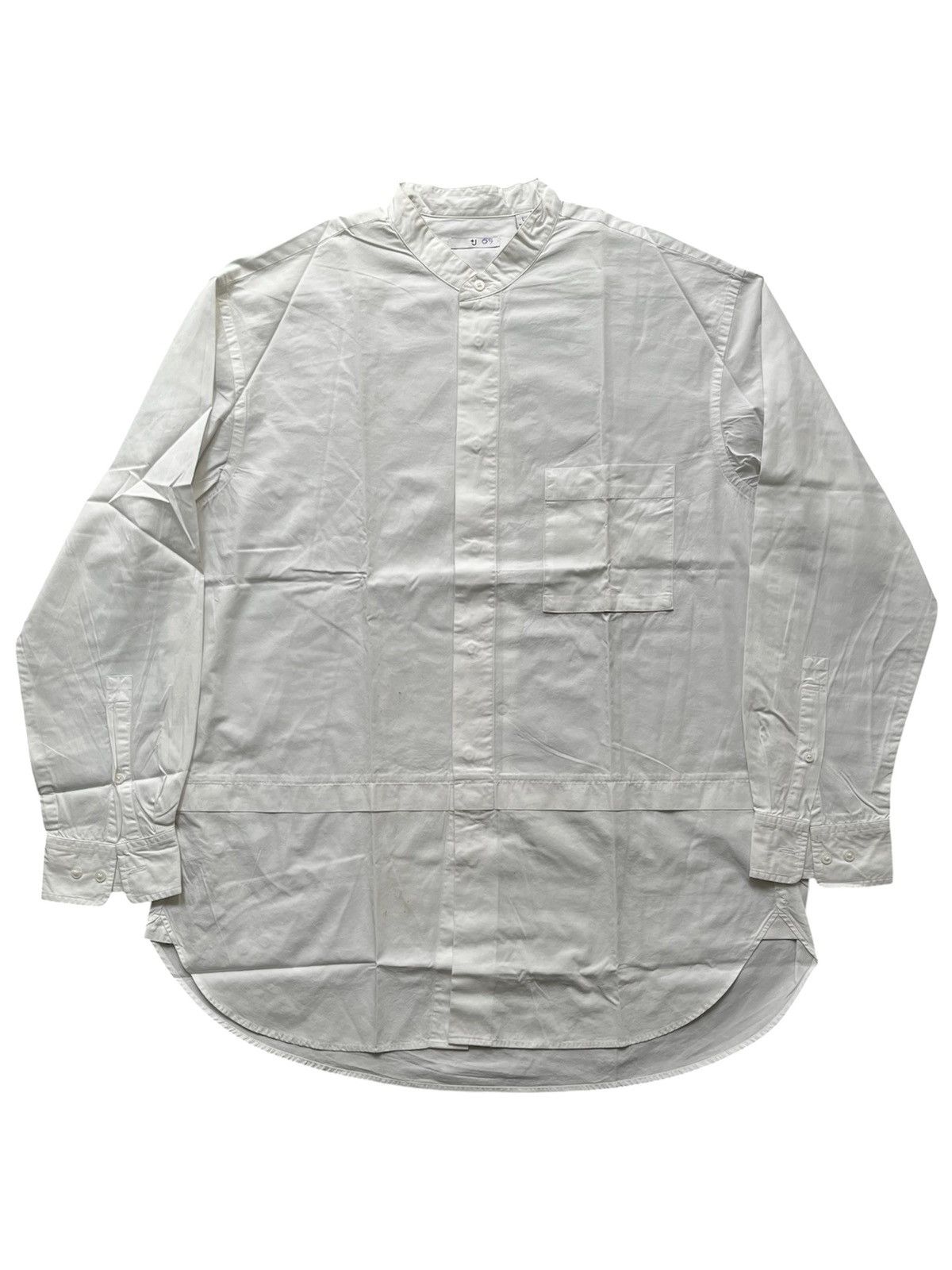 Jil Sander × Uniqlo Uniqlo Jil Sander Mandarin Collar Oversized Shirt Size US L / EU 52-54 / 3 - 1 Thumbnail