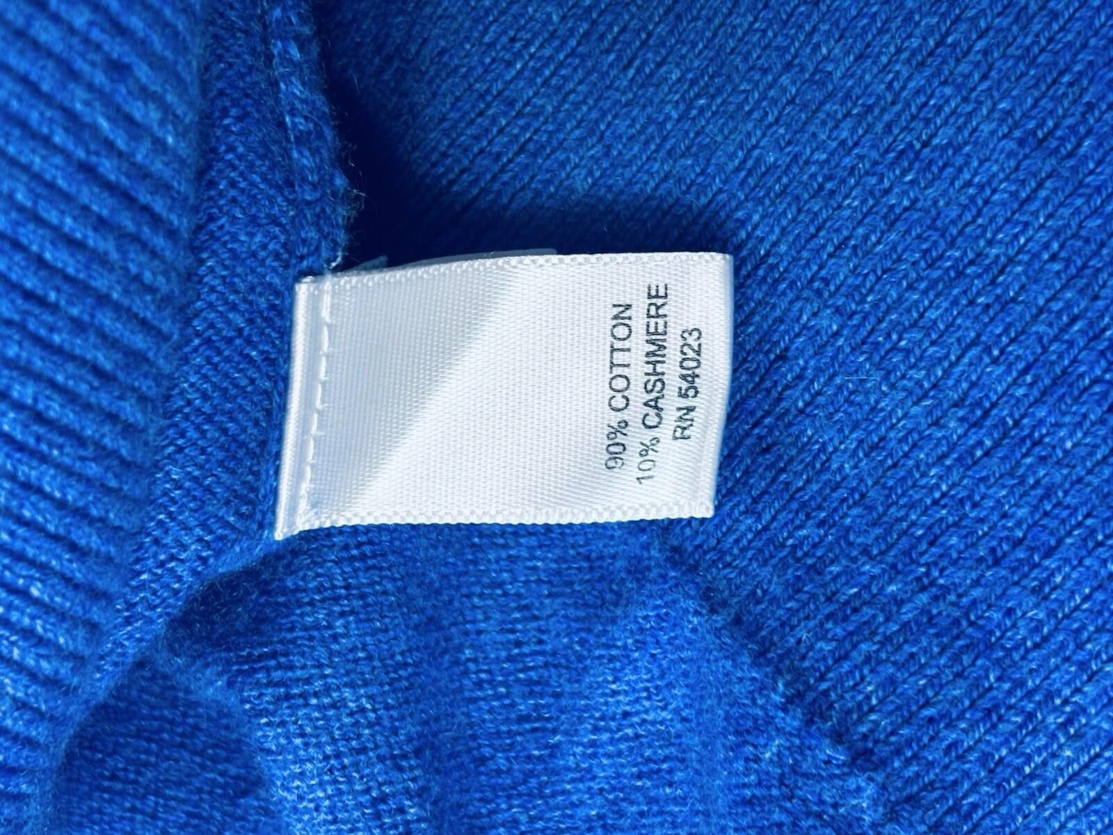 Banana Republic Banana Republic Luxury Blend V-neck Sweater XL Royal Blue Size US XL / EU 56 / 4 - 6 Thumbnail