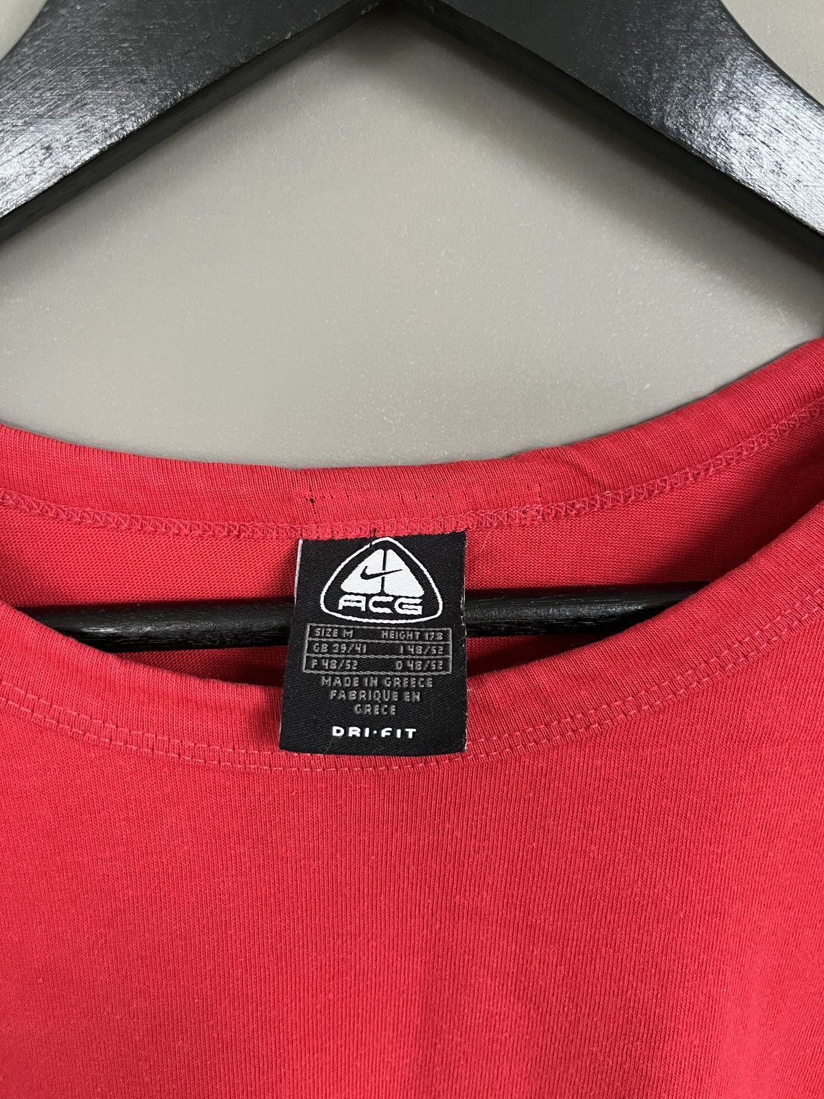 Nike ACG × Vintage Nike ACG Vintage Eat Dirt Red T-shirt Size US M / EU 48-50 / 2 - 7 Thumbnail