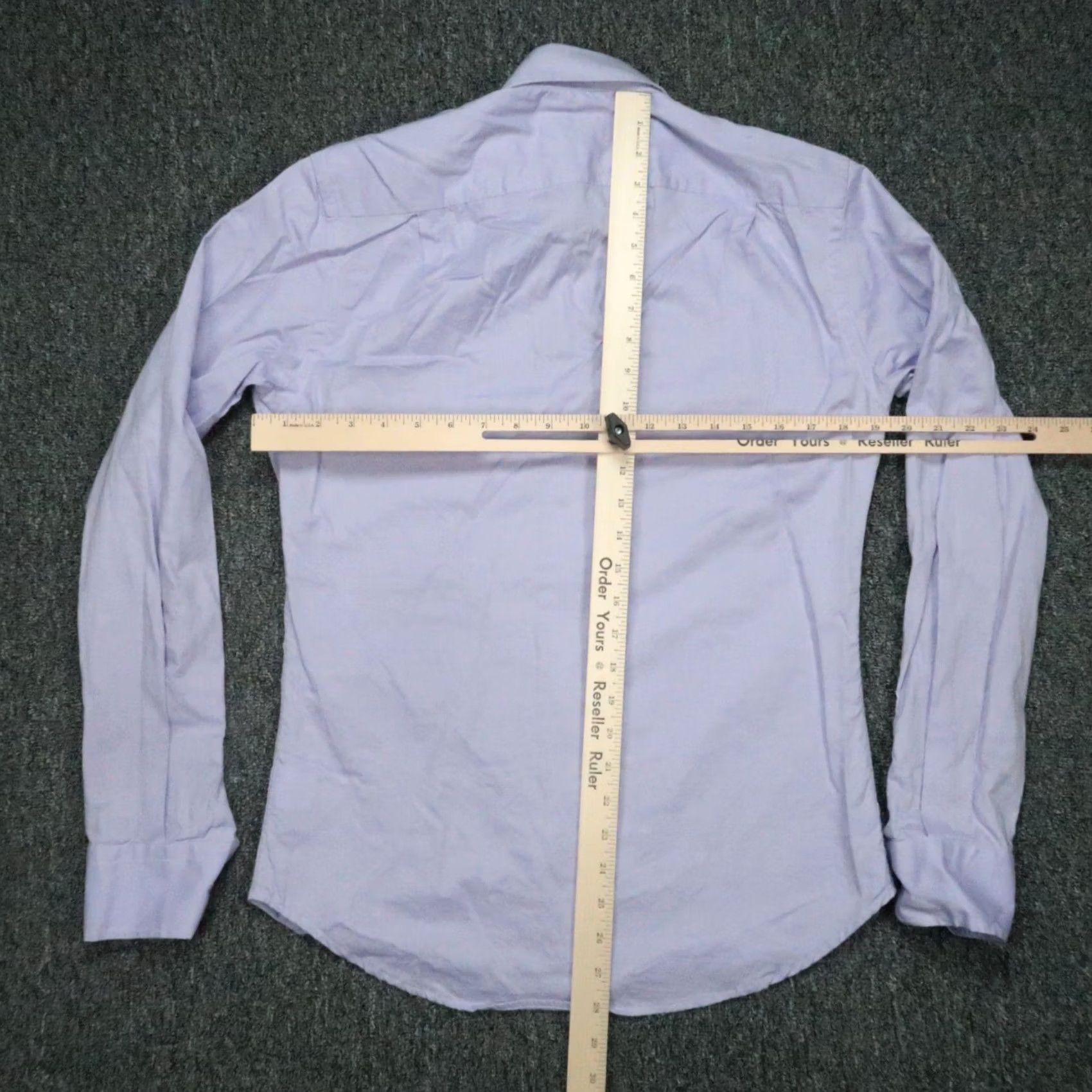 Vintage VINTAGE Teddy Stratford Shirt Men Medium Purple Zip Oxford Long Sleeve 37-38 Size US M / EU 48-50 / 2 - 5 Thumbnail