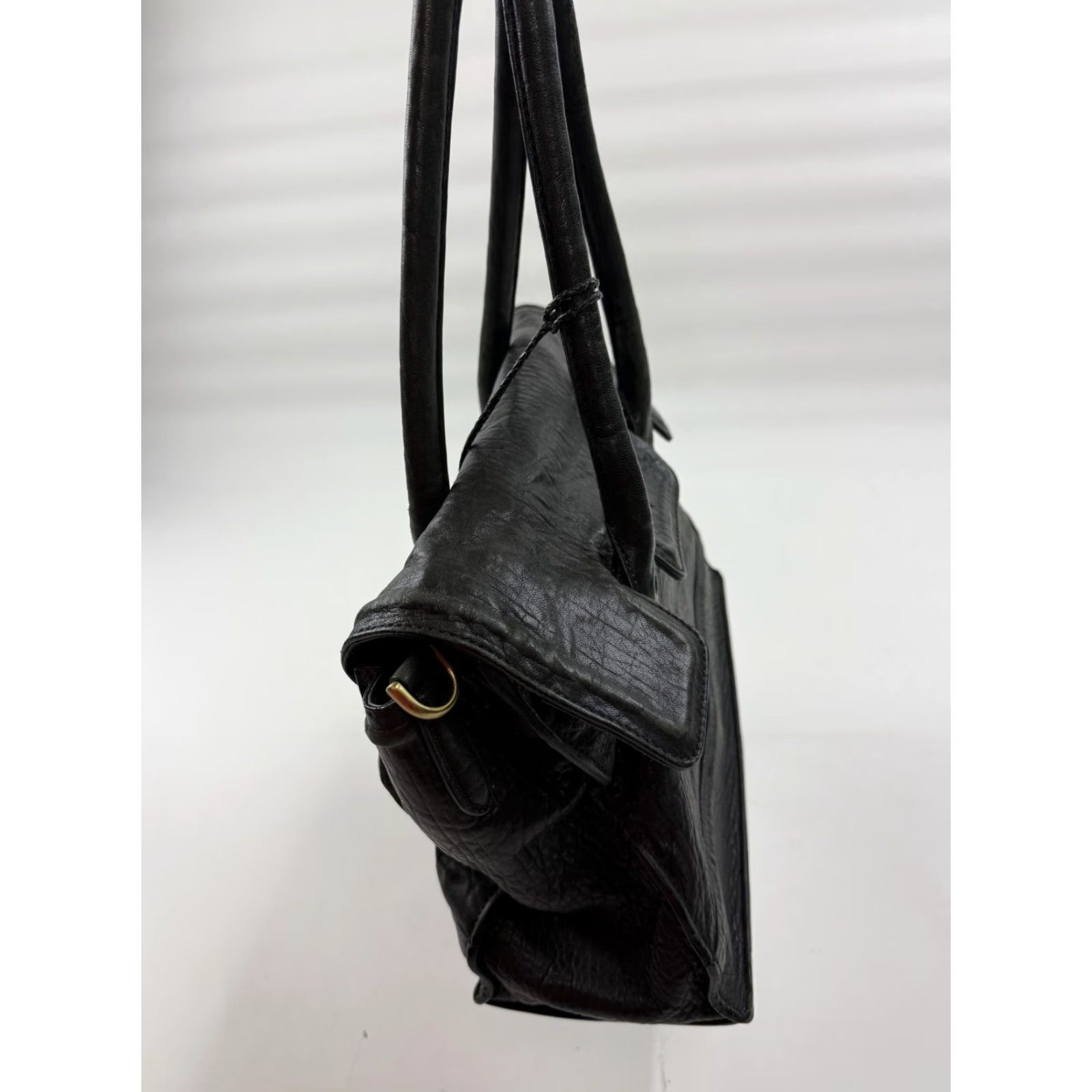 Cole Haan Cole Haan Satchel Bag Womens Medium Black Leather Top Handle Red Lining Purse Size M / US 6-8 / IT 42-44 - 3 Thumbnail