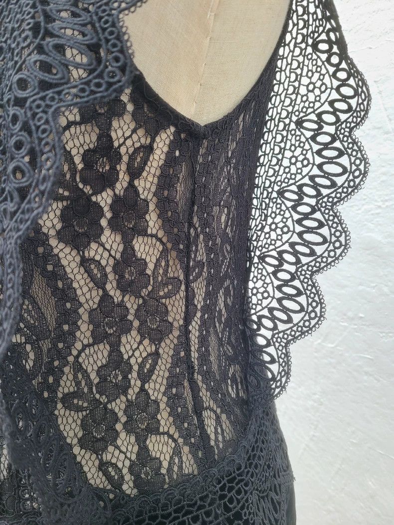 Ann Demeulemeester Ann Demeulemeester Ladies Lace Velvet Skirt Dress Size M / US 6-8 / IT 42-44 - 5 Thumbnail