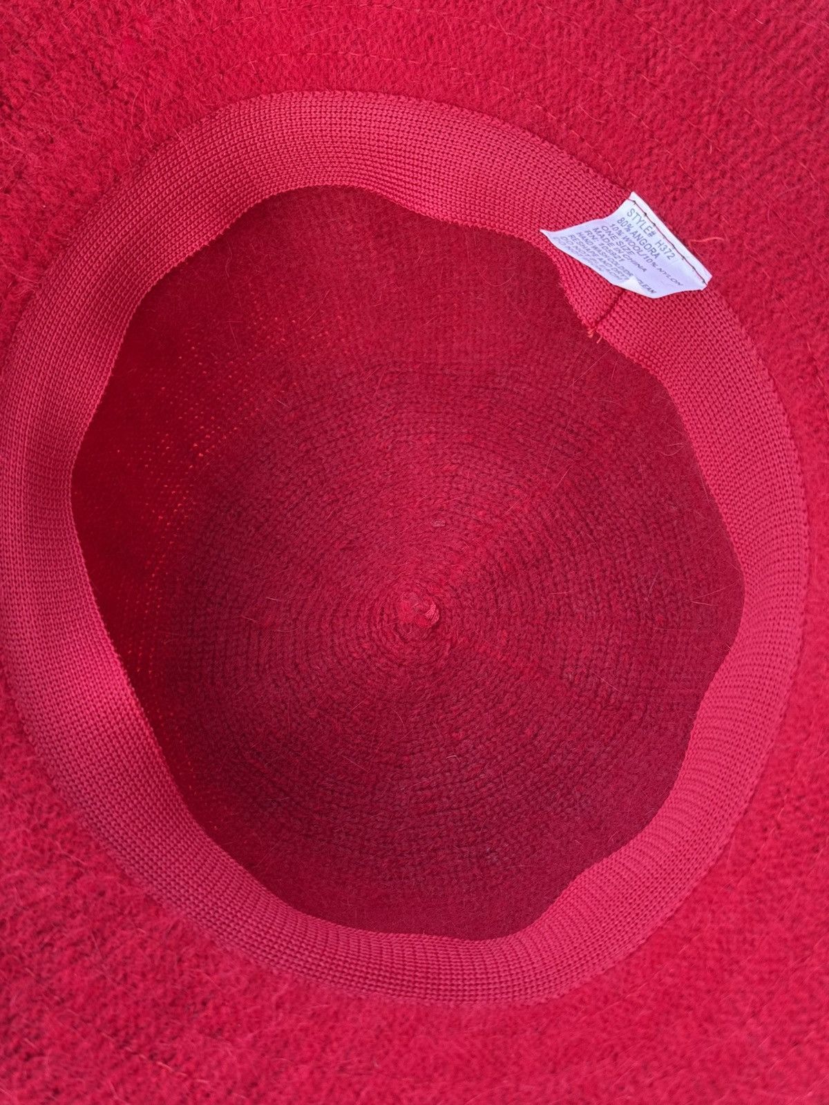 Japanese Brand Vintage 90’s Wool of Angora Goats Mohair Bucket Hat Size ONE SIZE - 6 Thumbnail