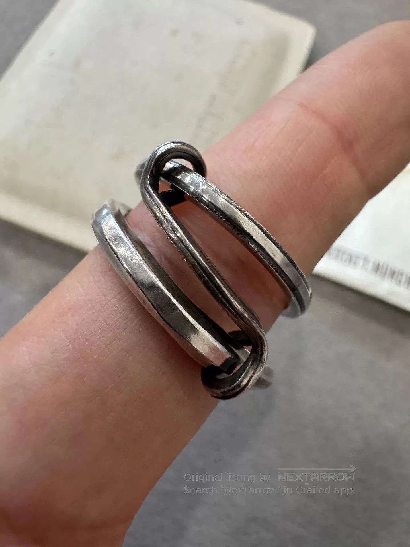 Werkstatt Munchen Silver Link Ring from Werkstatt Munchen. Size ONE SIZE - 3 Thumbnail