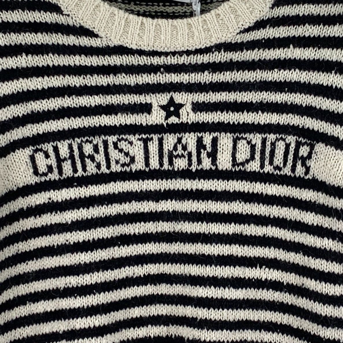 Dior Dior Color-blocked Striped Star Short Sleeve Knit Top K26WX Size M / US 6-8 / IT 42-44 - 4 Thumbnail