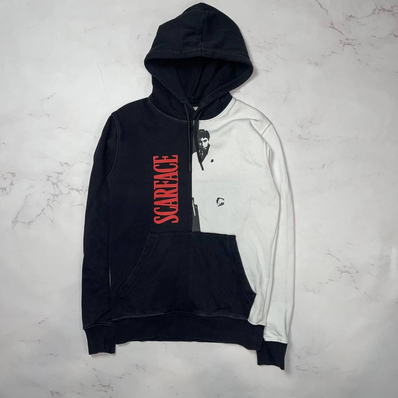 Vintage Scarface Split Sweater black/white Size US S / EU 44-46 / 1 - 1 Thumbnail
