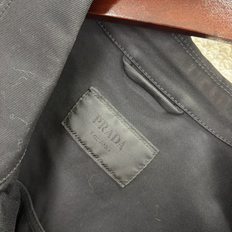 Prada Prada Black triangle label denim four-pocket jacket Size US M / EU 48-50 / 2 - 3 Thumbnail