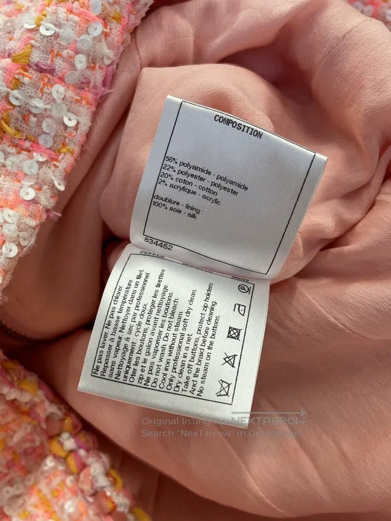 Chanel Chanel Cruise series pink sequin plaid dress Size XS / US 0-2 / IT 36-38 - 7 Thumbnail