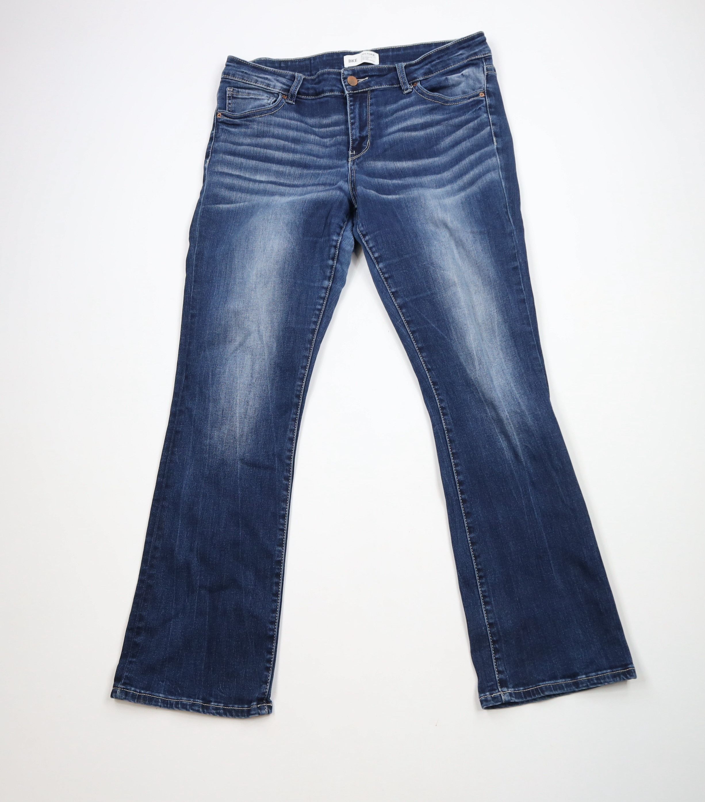 Vintage Buckle BKE Victoria Mid Rise Bootcut Denim Jeans Blue Size 32" / US 10 / IT 46 - 1 Thumbnail