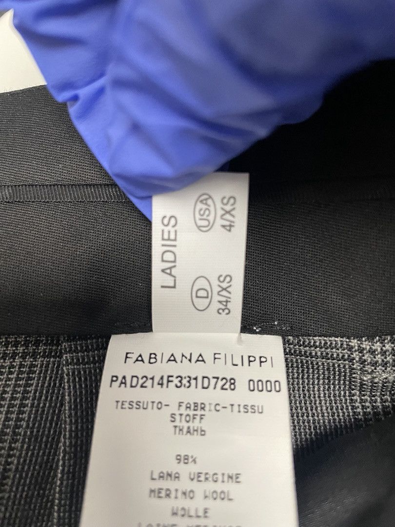 Fabiana Filippi FABIANA FILIPPI Womens Check Wide-Leg Pants Size 27" / US 4 / IT 40 - 15 Thumbnail
