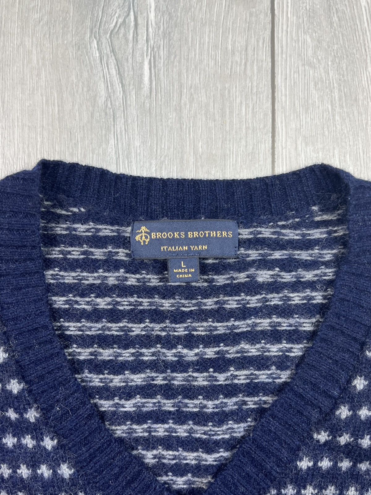 Brooks Brothers Brooks Brothers Italian Yarn Merino Wool Sweater (Y0026) Size US L / EU 52-54 / 3 - 4 Thumbnail
