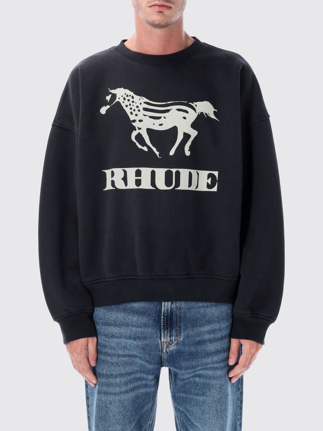 Rhude Rhude Sweatshirt Men Black Size US S / EU 44-46 / 1 - 1 Thumbnail