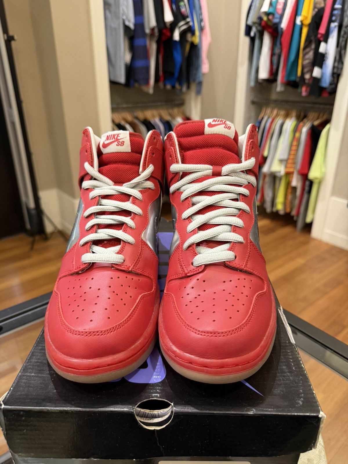 Nike Nike Dunk High Premium SB 'Mork & Mindy' 2006 Size US 11 / EU 44 - 6 Thumbnail