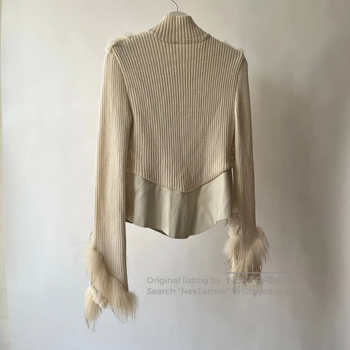 Vintage Vintage Knit Jacket with Fur Trim. Size M / US 6-8 / IT 42-44 - 6 Thumbnail