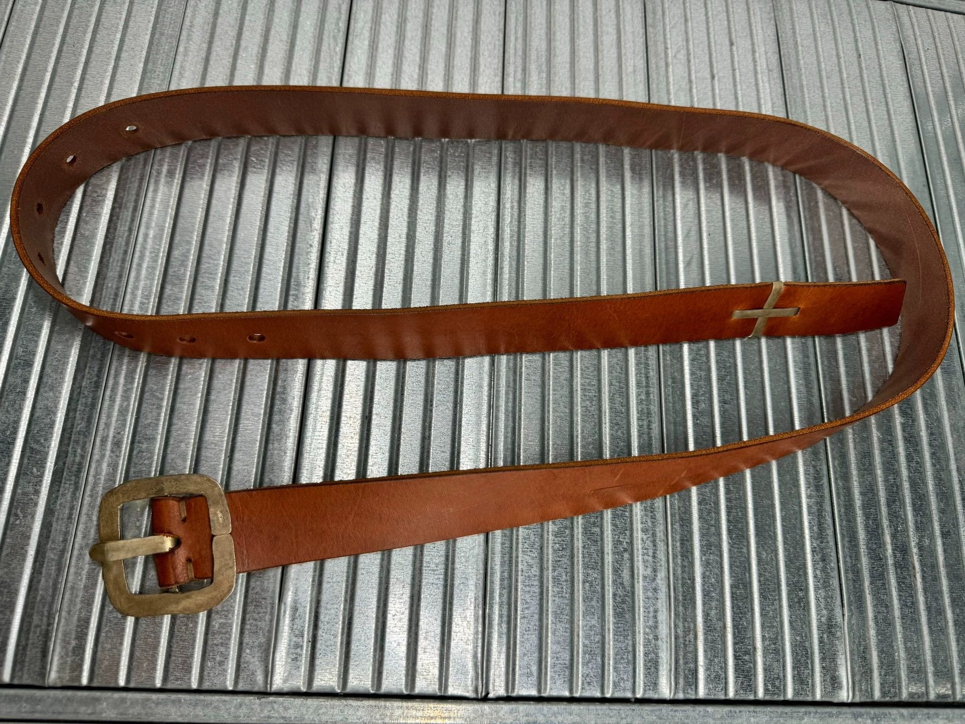 Ma+ maurizio amadei m.a+ silver cross belt RUST m new Size ONE SIZE - 1 Thumbnail