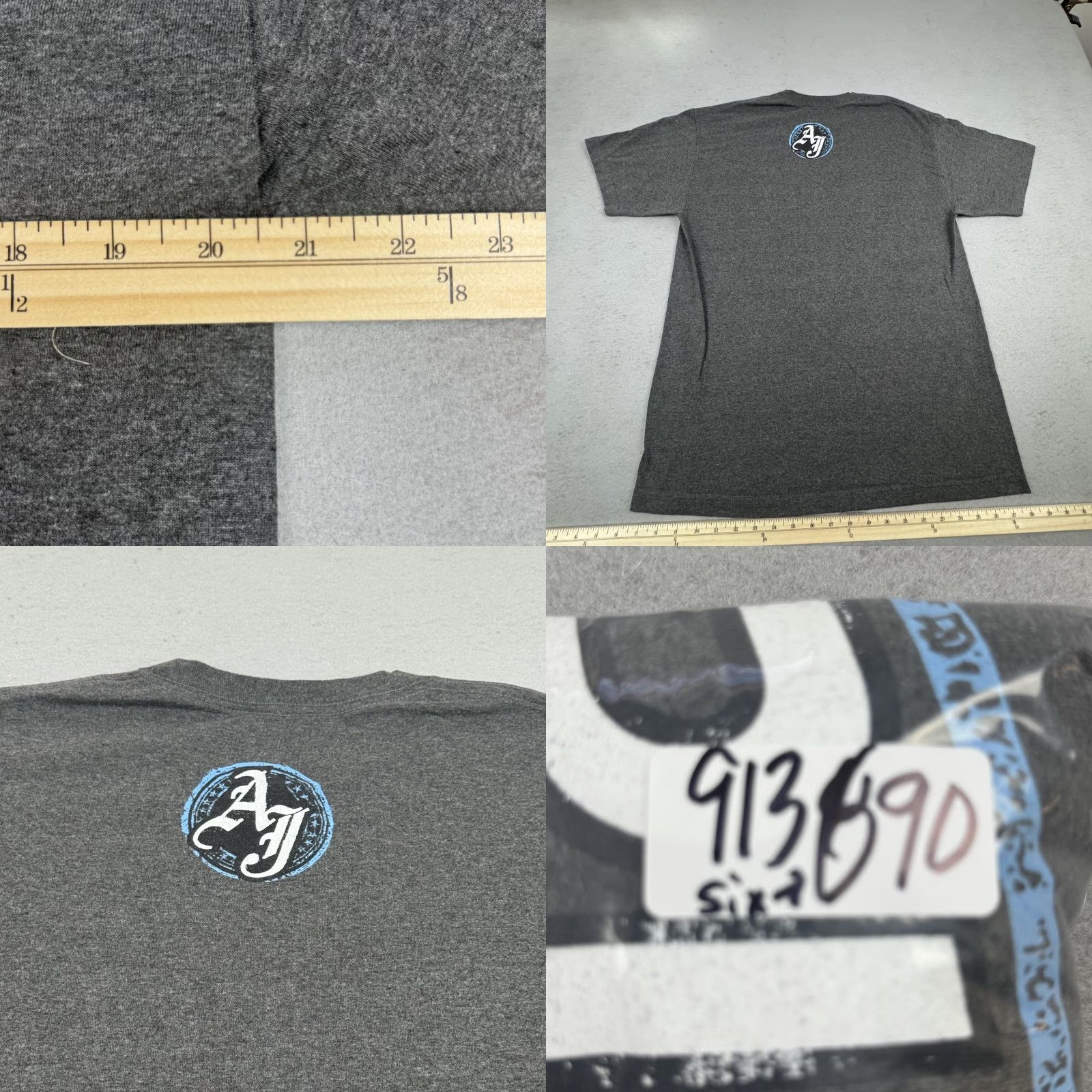Vintage WWE Shirt Mens Large Gray Run The Place Graphic WWE AJ Styles P1 Logo Tee Size US L / EU 52-54 / 3 - 8 Thumbnail