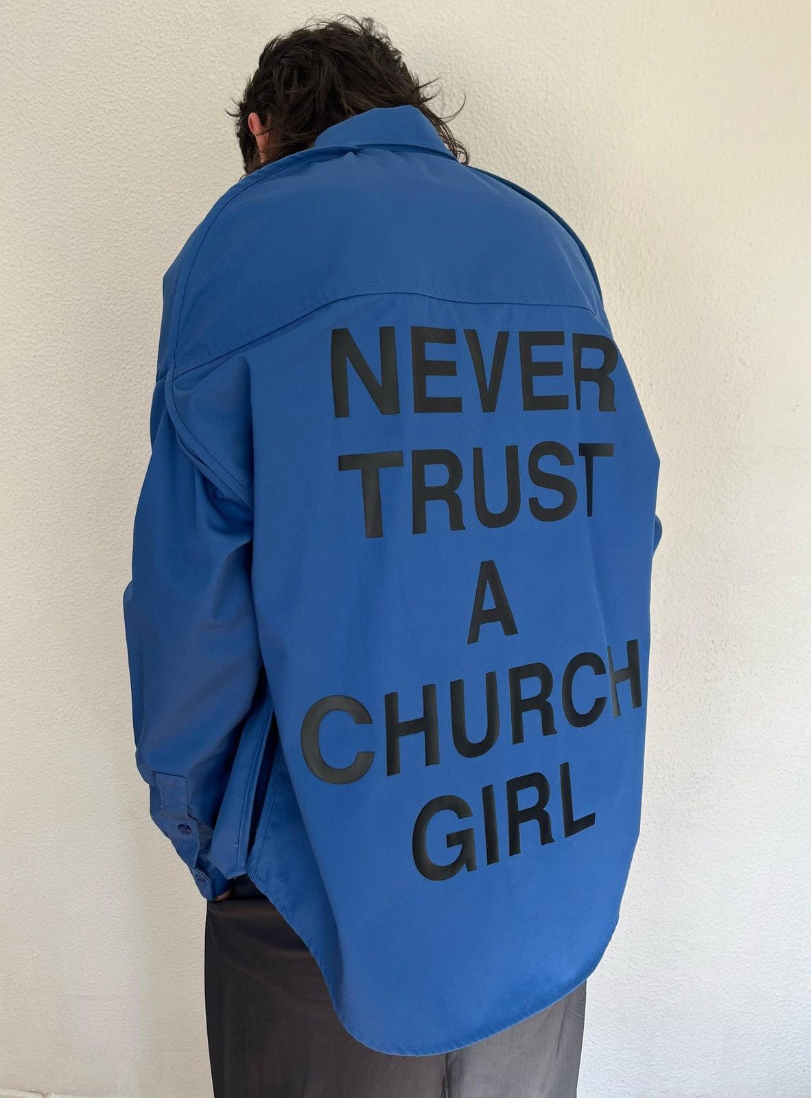 Hood By Air S/S 2017 Hood By Air “Never trust a church girl” shirt