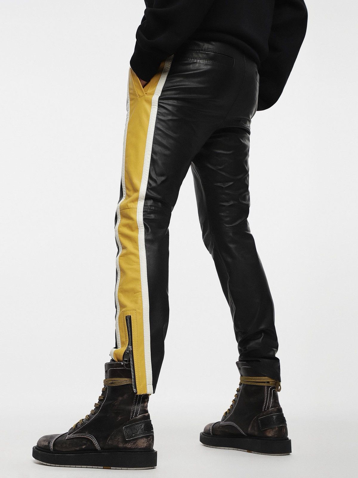 Diesel Diesel P-MONTE-L leather trouser Size US 26 / EU 42 - 8 Thumbnail