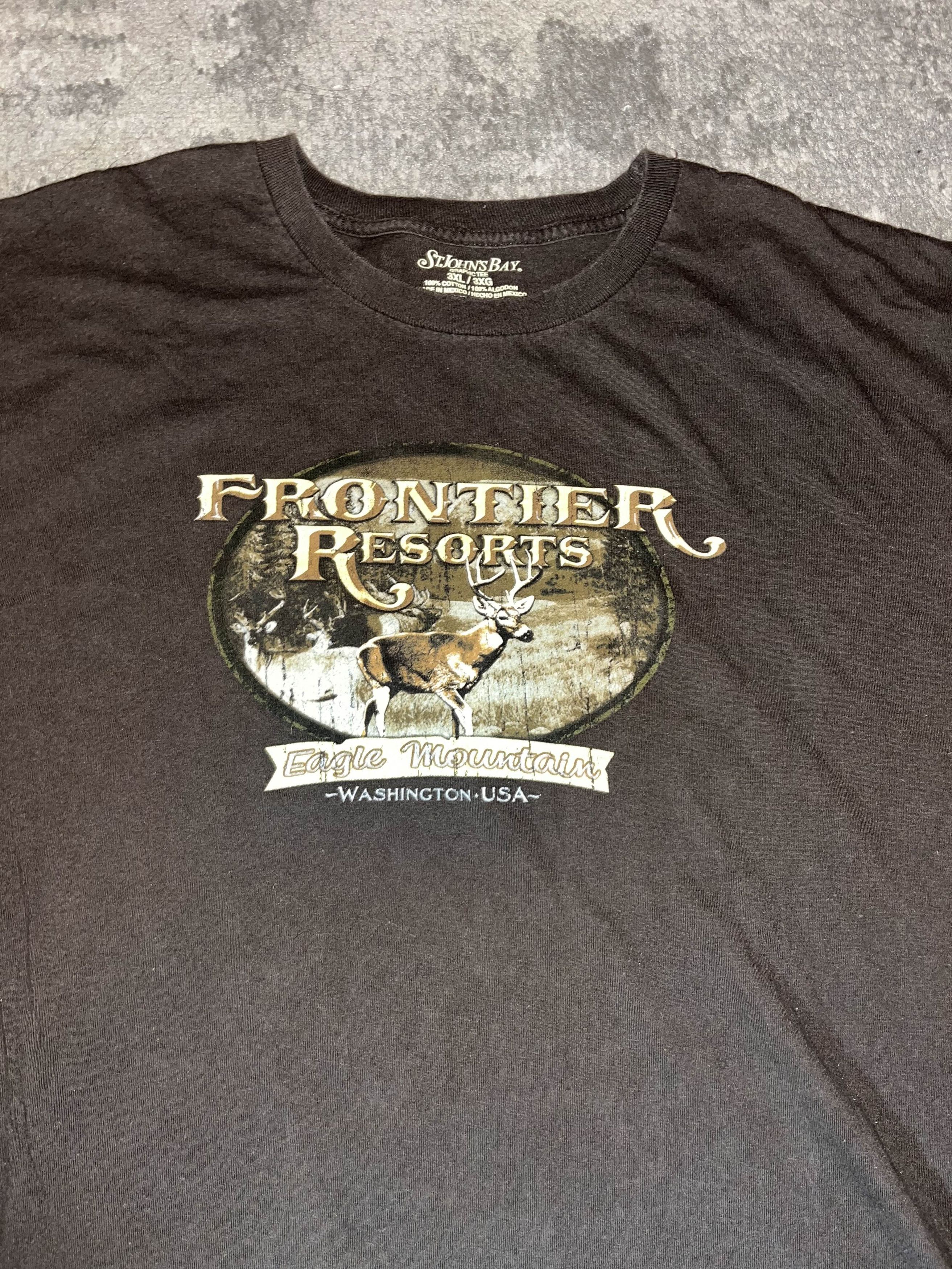 Hunter × Vintage Y2K Frontier Resorts Eagle Mountain Deer Tee Size US XXL / EU 58 / 5 - 2 Thumbnail