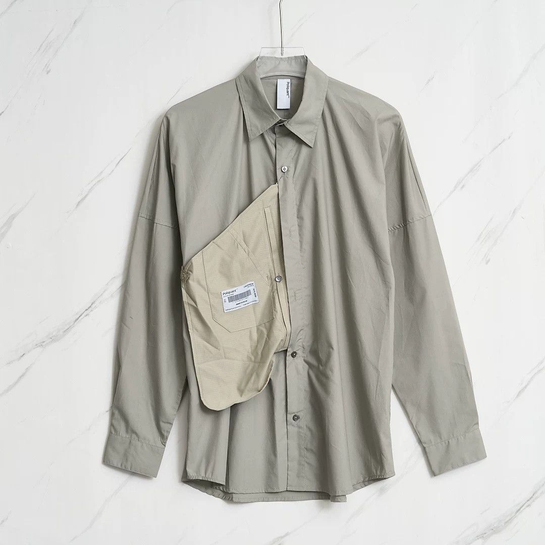 Other Poliquant Men's Spliced Design Cotton Shirt Size US M / EU 48-50 / 2 - 1 Thumbnail