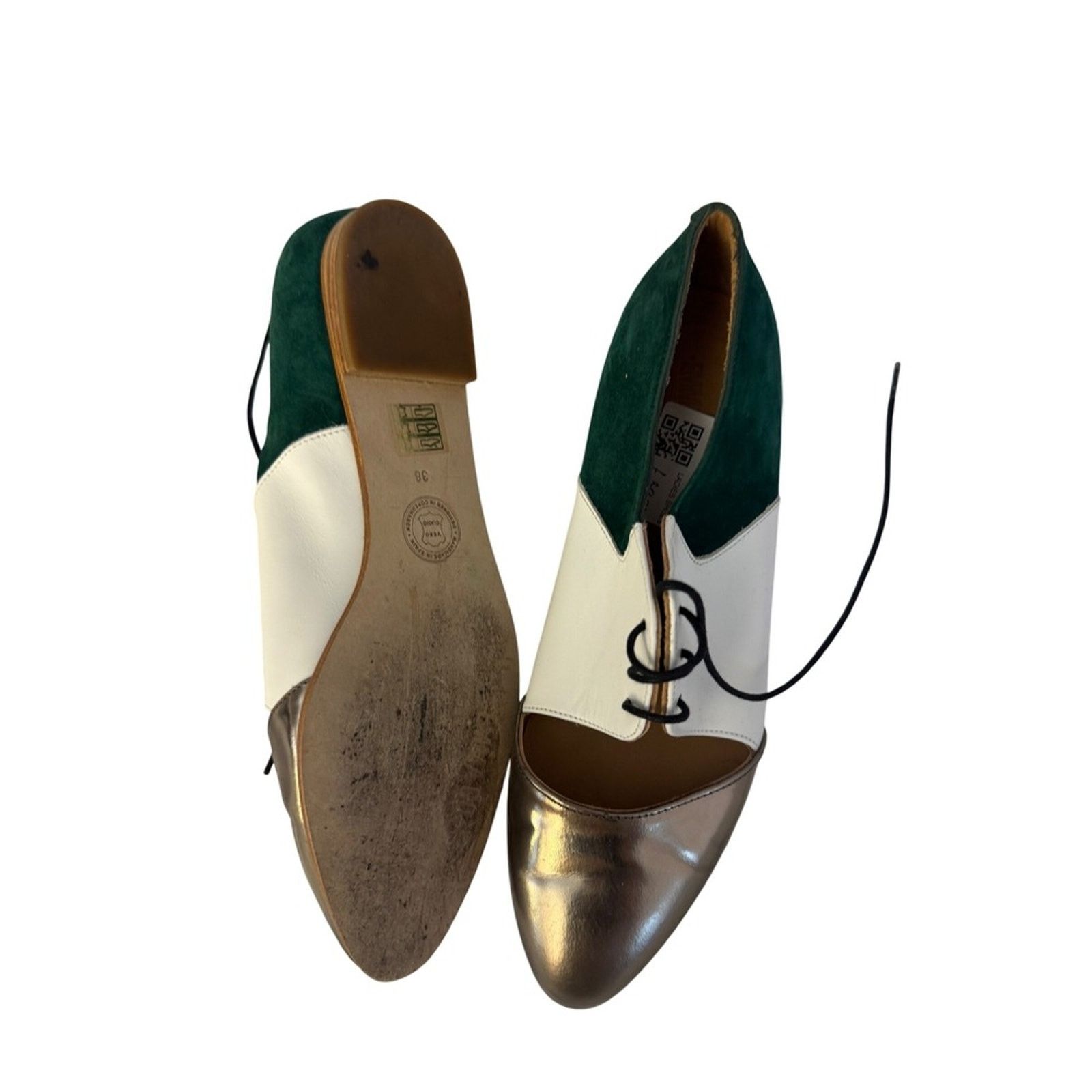 & Other Stories Handmade Leather Oxfords Shoes Designed in Copenhagen Size US 7.5 / IT 37.5 - 2 Thumbnail