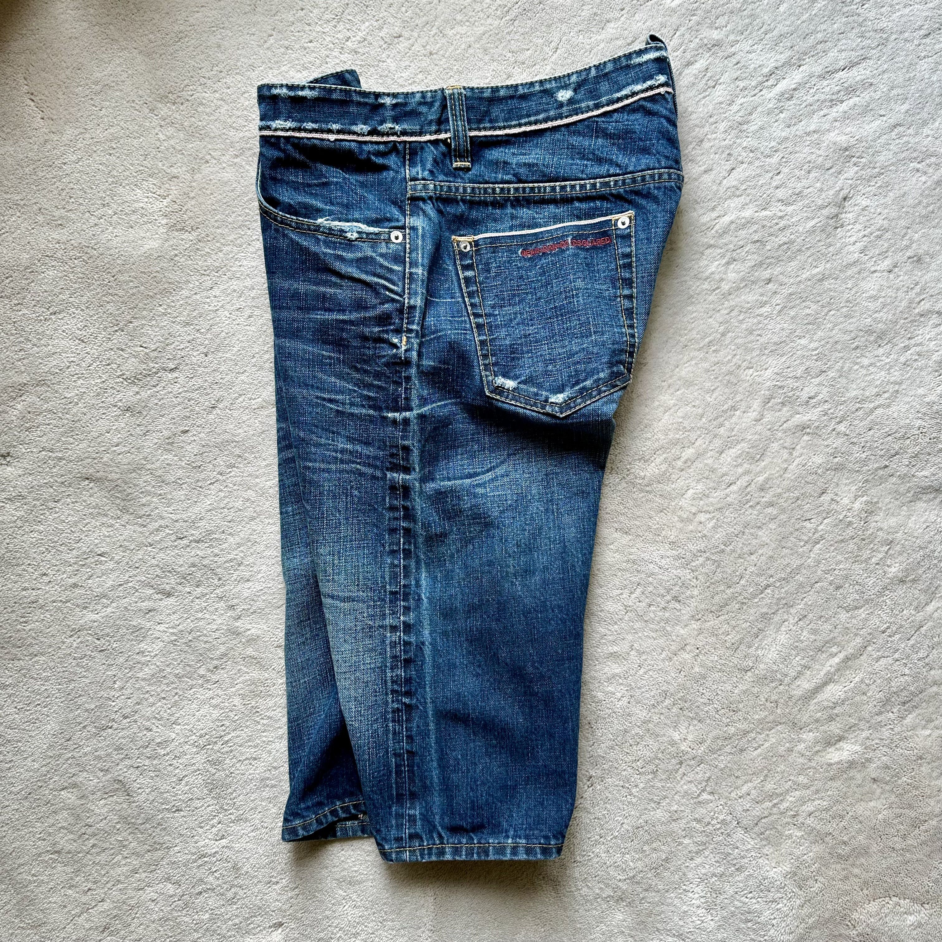 Dsquared2 DSQUARED2 Selvedge Denim LOGO Jean SHORTS Sz 48 EUR | 32 US Size US 32 / EU 48 - 2 Thumbnail