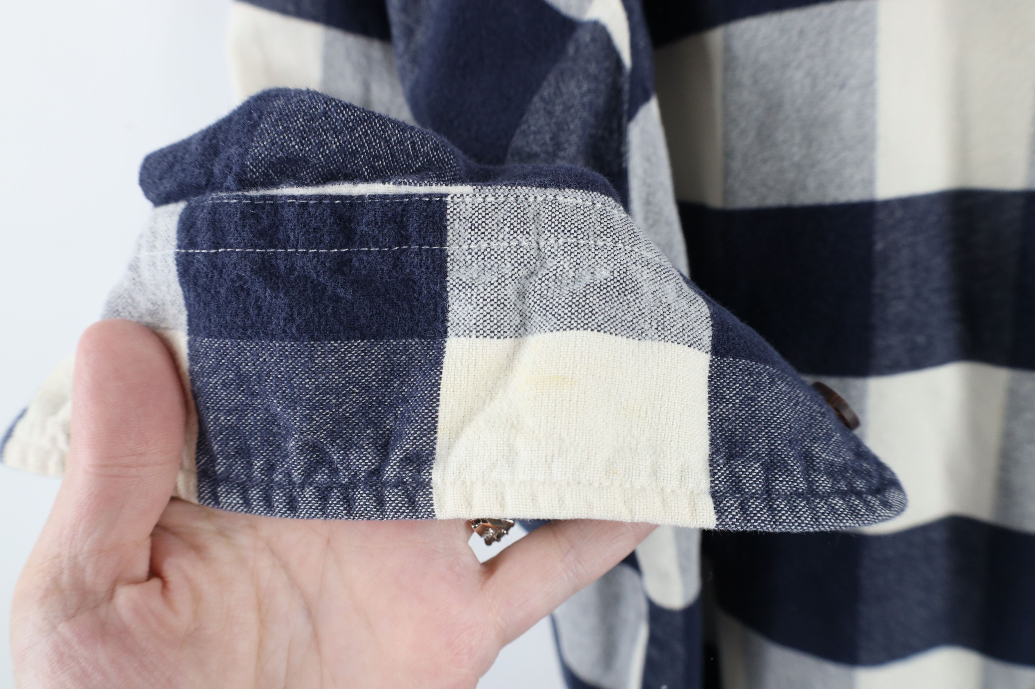 Eddie Bauer × Vintage Vintage 90s Eddie Bauer Flannel Button Shirt Plaid Cotton Size S / US 4 / IT 40 - 5 Thumbnail
