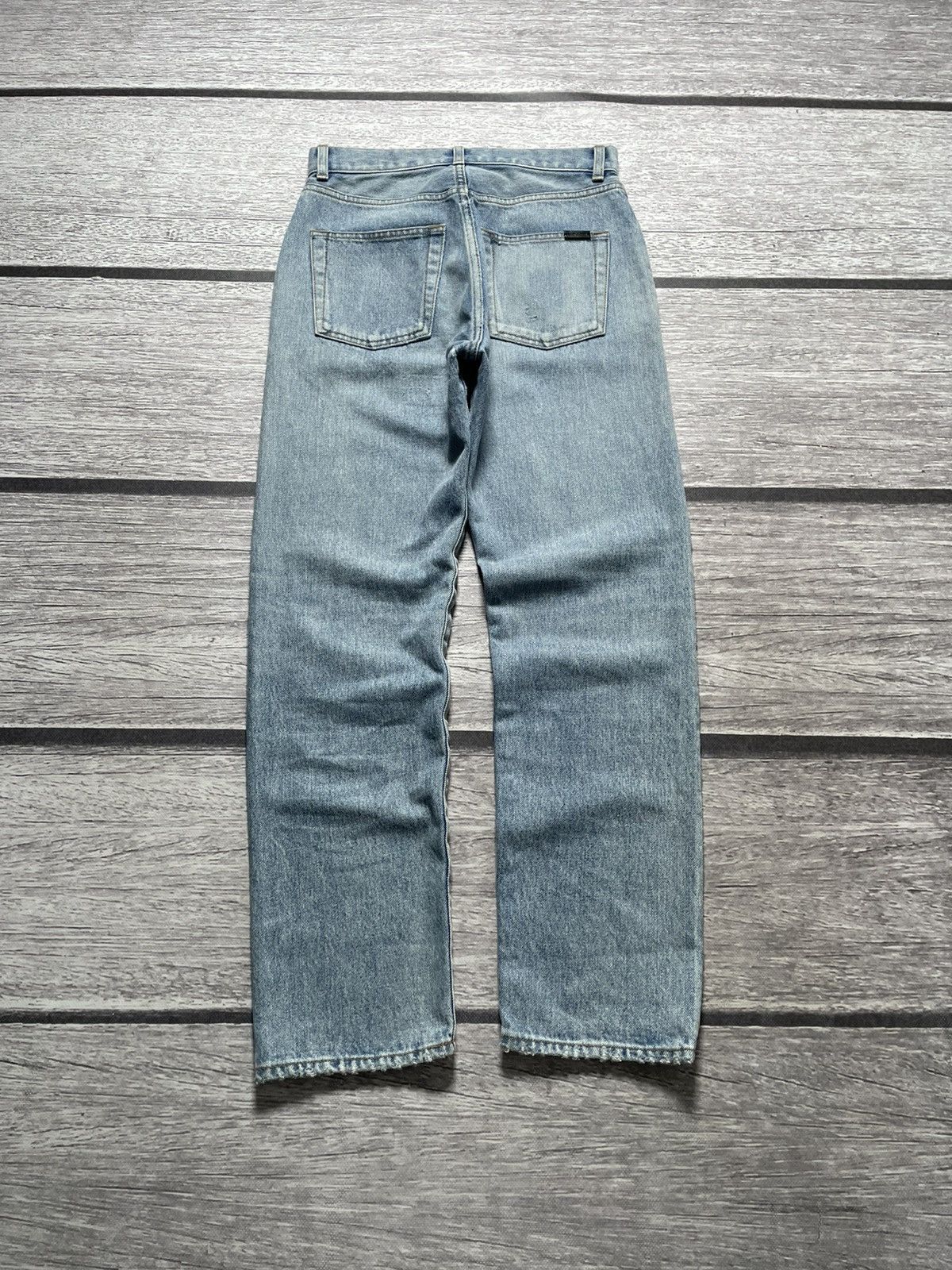 Saint Laurent Paris Saint Laurent Paris D35 Japanese Denim Jeans Size US 27 - 2 Thumbnail