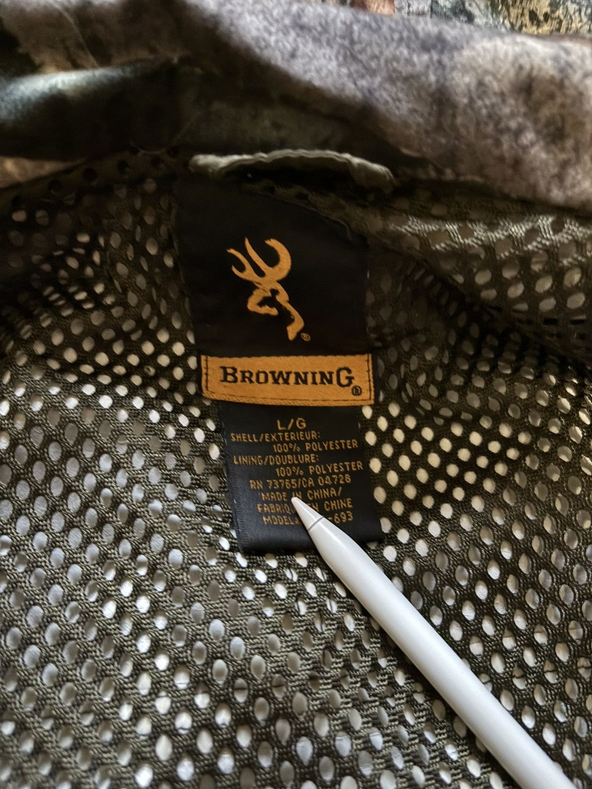 Vintage Browning camo jacket Size US L / EU 52-54 / 3 - 2 Thumbnail