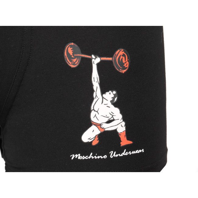 Moschino o1y0225 Size : S / Logo Boxer in Black Size ONE SIZE - 2 Thumbnail