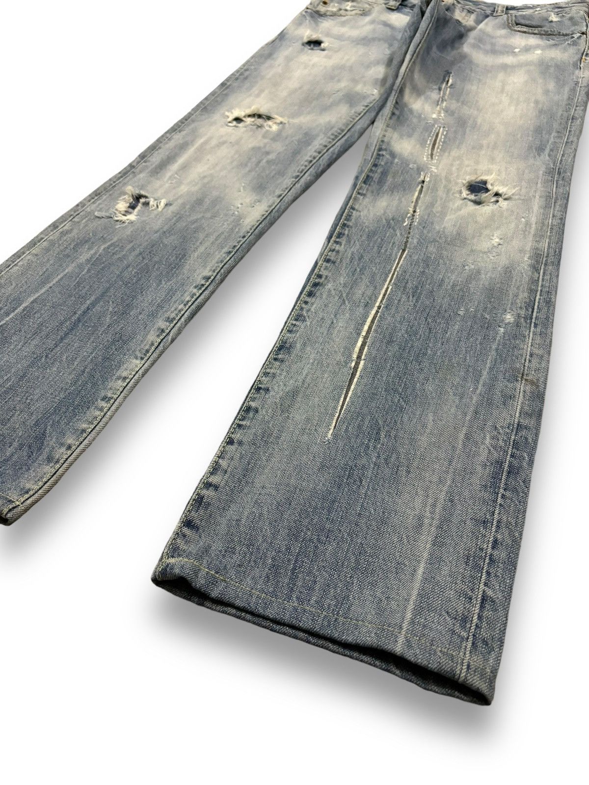 Dsquared2 Vintage Dsquared2 Sashiko Stitched Distressed Grunge Jeans Size US 31 - 11 Thumbnail